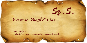 Szencz Sugárka névjegykártya